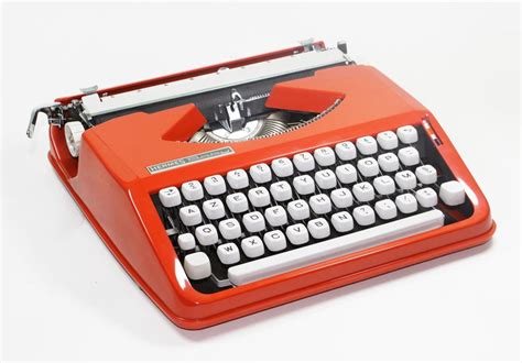 hermes baby typewriter orange|Hermes featherweight typewriter.